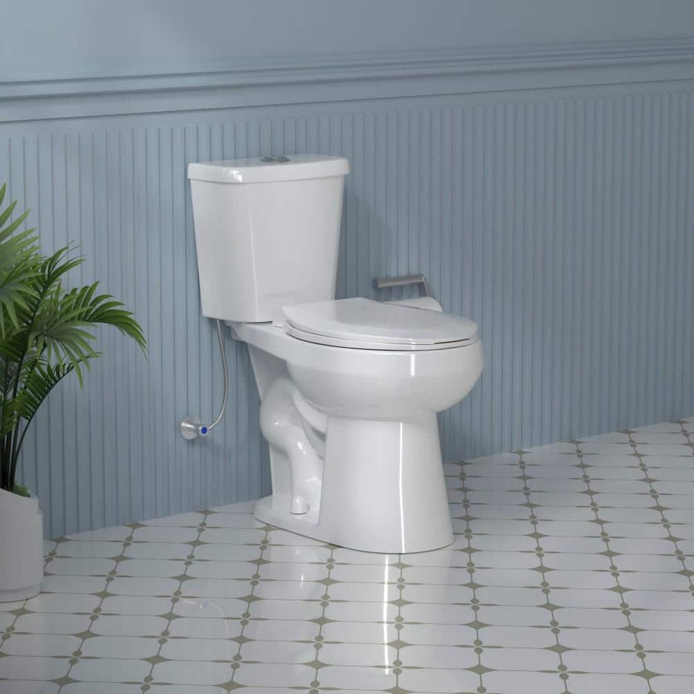 17 in. Toilet ADA Chair Height Two-Piece Toilet 1.1/1.6 GPF Dual Flush Roun