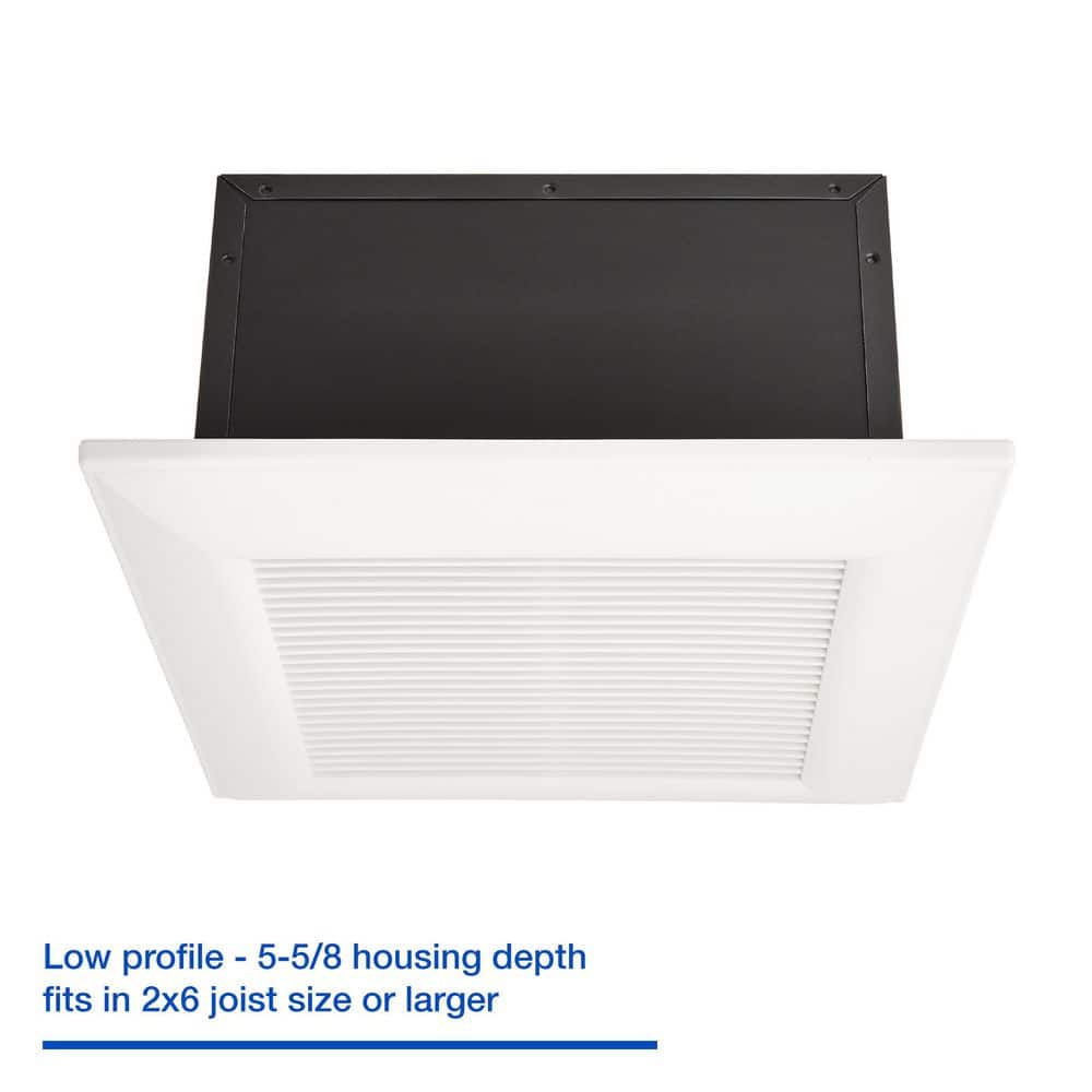 White Energy Star Retrofit Bathroom Ceiling Exhaust Fan