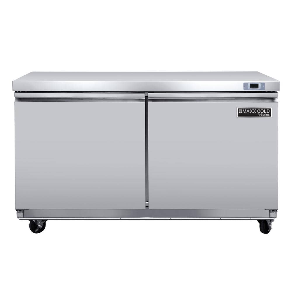 V-Series 2-Door Undercounter Refrigerator, 48-Watt, 14.1 cu. ft. in Stainless Steel