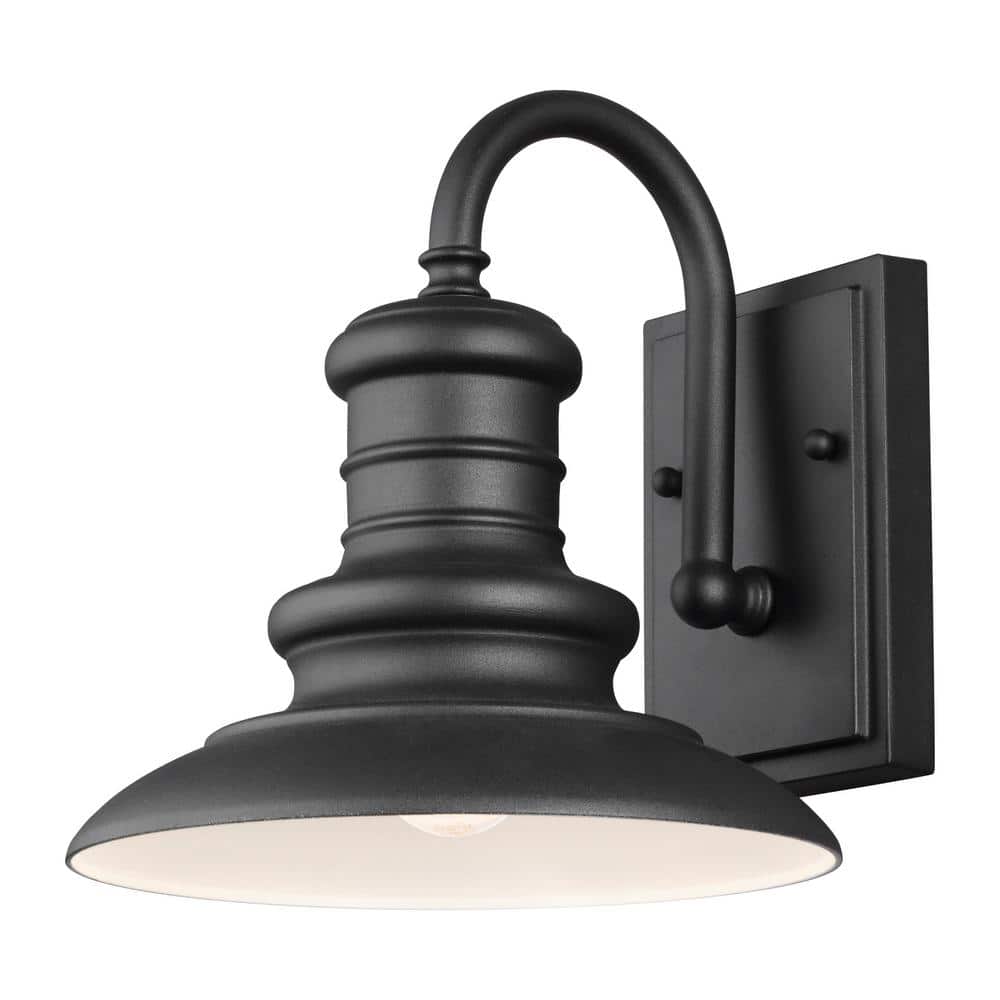 Generation Lighting Redding Station 9 in. 1-Light Textured Black
