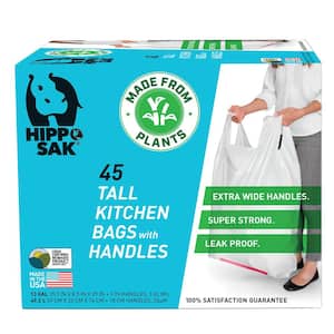 13 Gal. Trash Bags with Handles in White (45-Count)