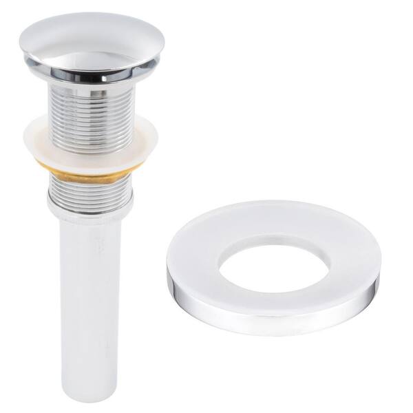 Mounting Ring Bathroom Vessel Sink Pop Up Drain no Overflow Brush Nickel