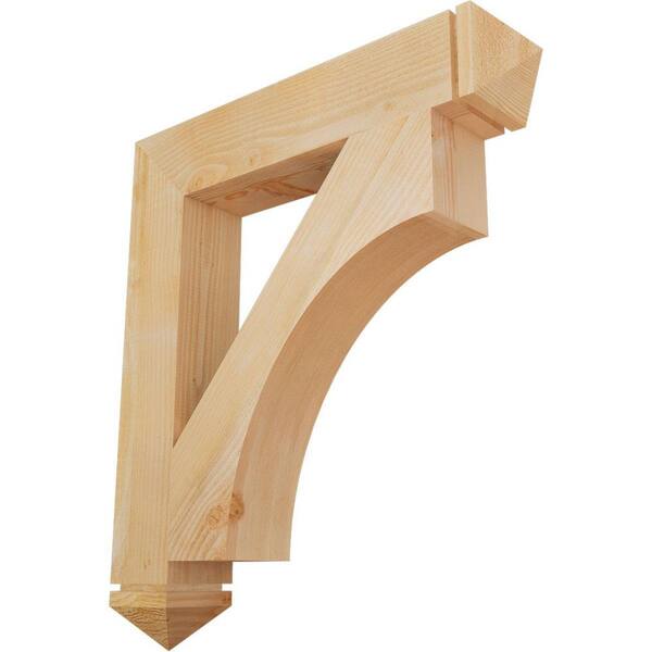 Ekena Millwork 6 in. x 38 in. x 34 in. Douglas Fir Westlake Arts and Crafts Rough Sawn Bracket