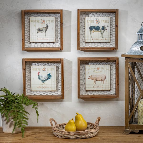 Chicken Wire Picture Frame 4 x 6 photo frame 9.5 x 14 White Wash Wood  Farmhouse
