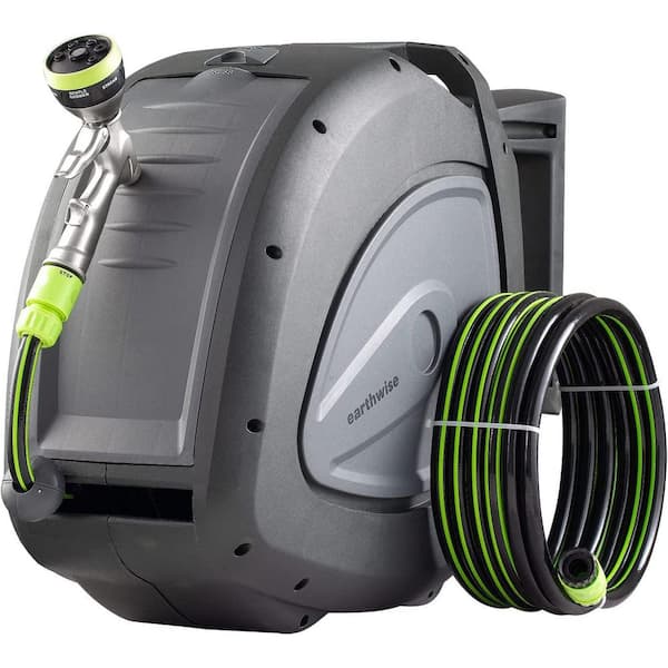Gartenkraft 100 ft. Retractable Garden Hose Reel NW Series Includes Hose  and Spray Nozzle NW-30S - The Home Depot
