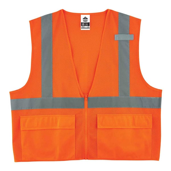 Ergodyne GLoWEAR L/XL Orange Hi-Vis Type R Class 2 Standard Mesh Vest