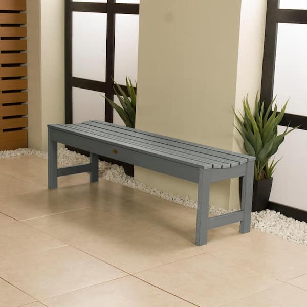 Lehigh 5 ft. 2-Person Coastal Teak Recycled Plastic Outdoor Picnic Bench