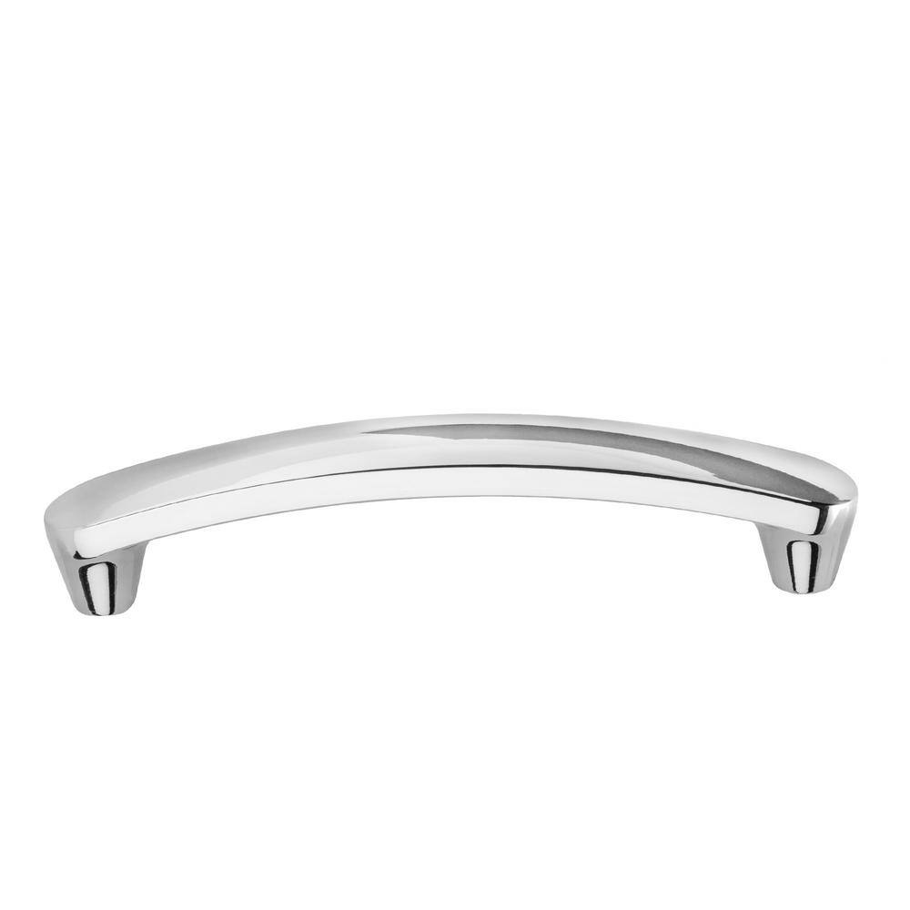 Polished Nickel 4'' Arch Drawer Pull with Mounting Hardware
