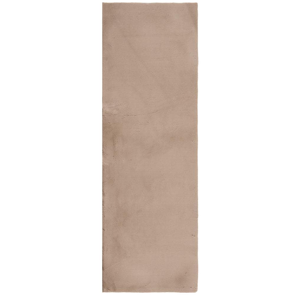 Home Decorators Collection Piper Taupe 2 ft. x 7 ft. Solid Polyester