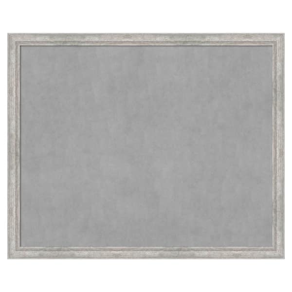 Amanti Art Angled Silver 43 in. x 35 in. Framed Magnetic Board
