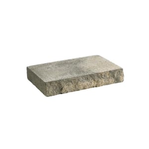 12 in. x 2 in. x 8 in. Tan Charcoal Concrete Retaining Wall Cap (80-Piece Pallet)