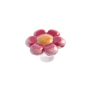 Bourges Collection 1-9/16 in. (40 mm) Pastel Red Eclectic Cabinet Knob