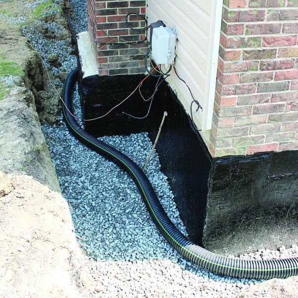 Corrugated Pipes Drain Pipe Solid, Basement Drain System Home Depot