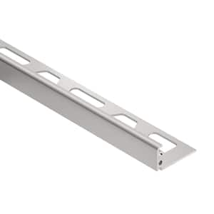 Jolly Satin Anodized Aluminum 0.5 in. x 98.5 in. Metal L-Angle Tile Edge Trim