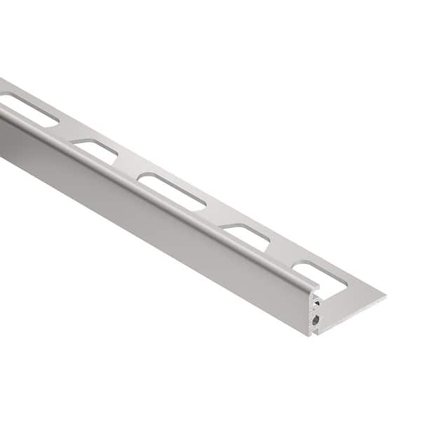 Jolly Satin Anodized Aluminum 0.5 in. x 98.5 in. Metal L-Angle Tile Edge Trim