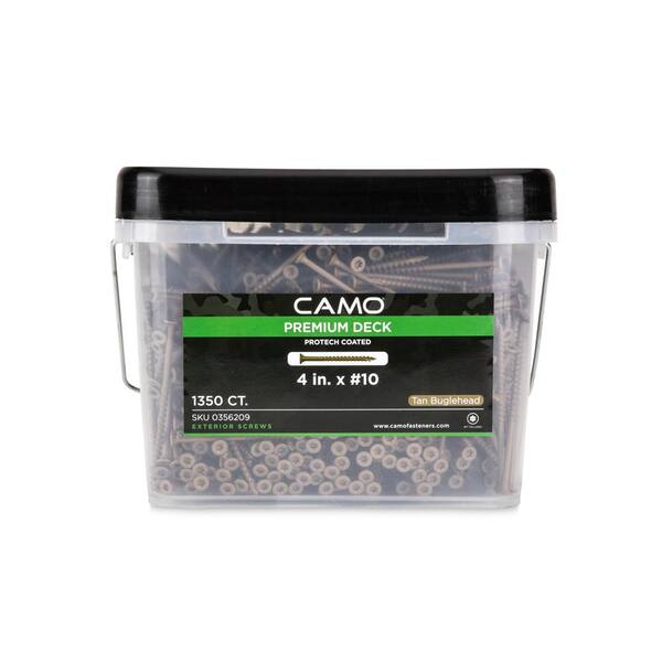 CAMO 4 in. #10 Tan Star Drive Exterior Bugle Head Wood Deck Screws (1350-Count)
