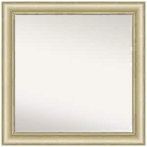 Textured Light Gold 31 in. W x 31 in. H Non-Beveled Bathroom Wall Mirror in Gold