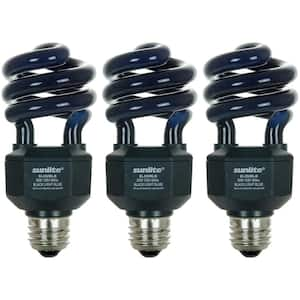 20-Watt CFL Spiral Black Light Bulb (BLB) UV Black Light Party Bulb (3-Pack)