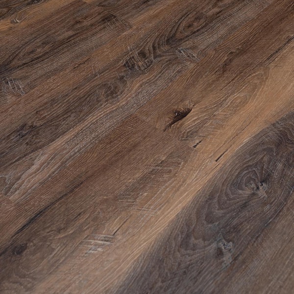 5mm w/pad Royal Hampton Hickory Waterproof Rigid Vinyl Plank Flooring 6.81  in. Wide x 51 in. Long