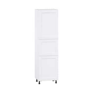 Wallace Painted Warm White Shaker Assembled Pantry Kitchen Cabinet with 5 Shelves (24 in. W x 89.5 in. H x 24 in. D)