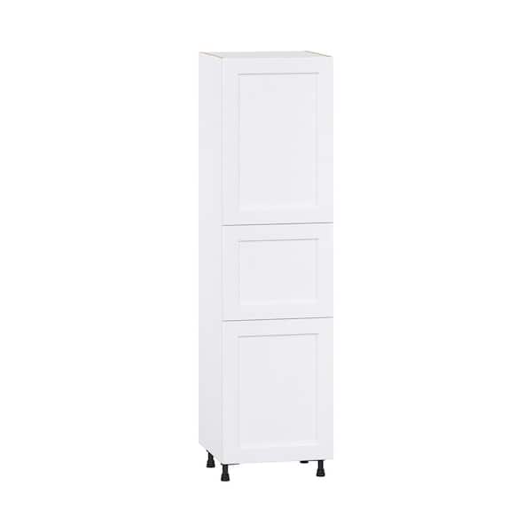 Roseland 24 in. W x 24 in. D x 89.5 in. H Assembled Shaker Pantry Kitchen Cabinet in Warm White
