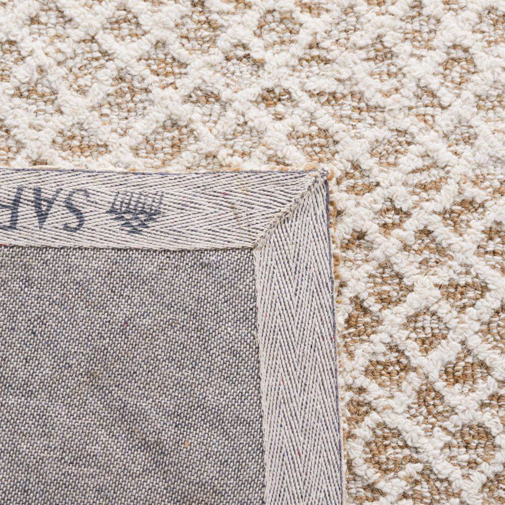 Ivory Elegance 59" Square Hand-Tufted Wool Rug