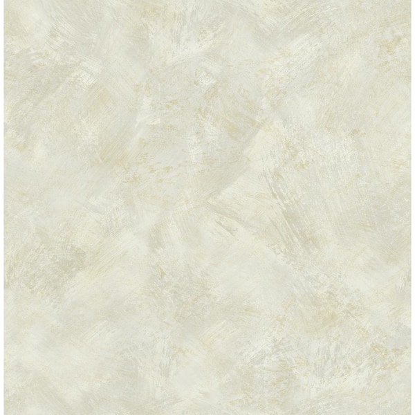 Faux Brushstroke Metallic Champagne and Pearl Paper Strippable Roll (Covers 56.05 sq. ft.)
