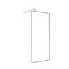 Mediterraneo 36 in. W x 76-3/4 in. H Fixed Shower Door Glass Panel in ...