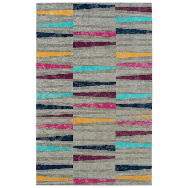 Kaleen Zuma Beach Multi 7 ft. 10 in. x 10 ft. Indoor/Outdoor Area Rug