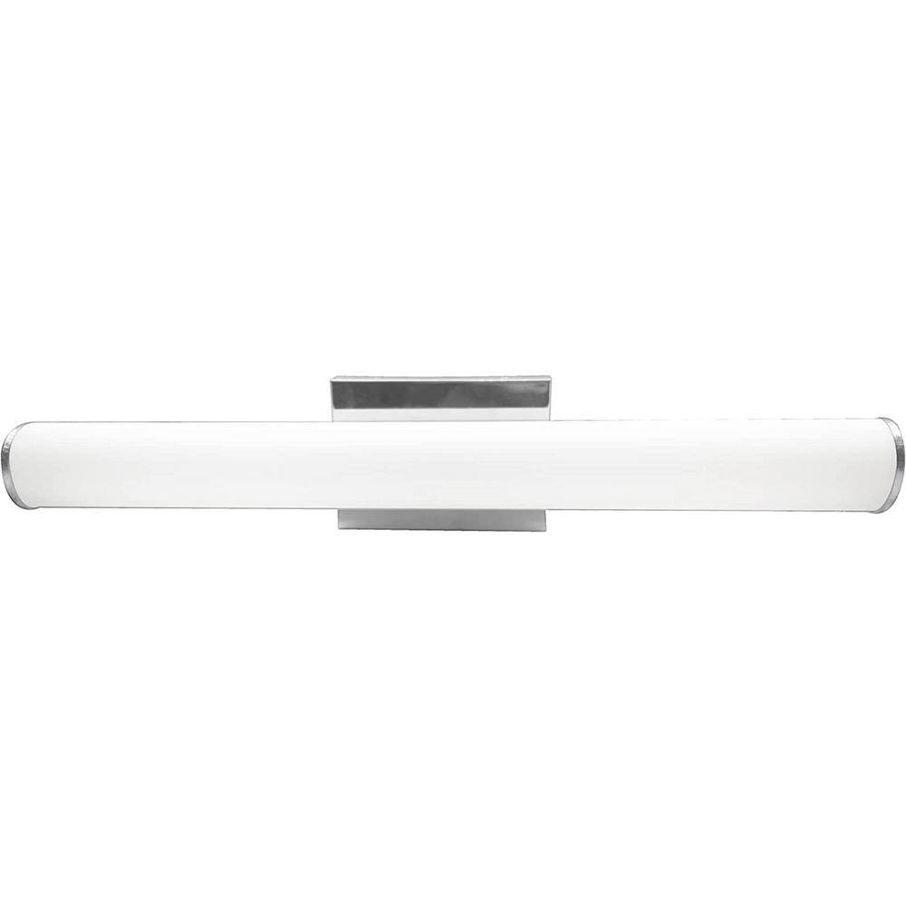 Lecoht 25 in. 1-Light Brushed Nickel Dimmable LED Vanity Light Fixture ...