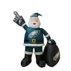 logobrands 7 ft. Philadelphia Eagles Santa Inflatable 620287 - The Home  Depot