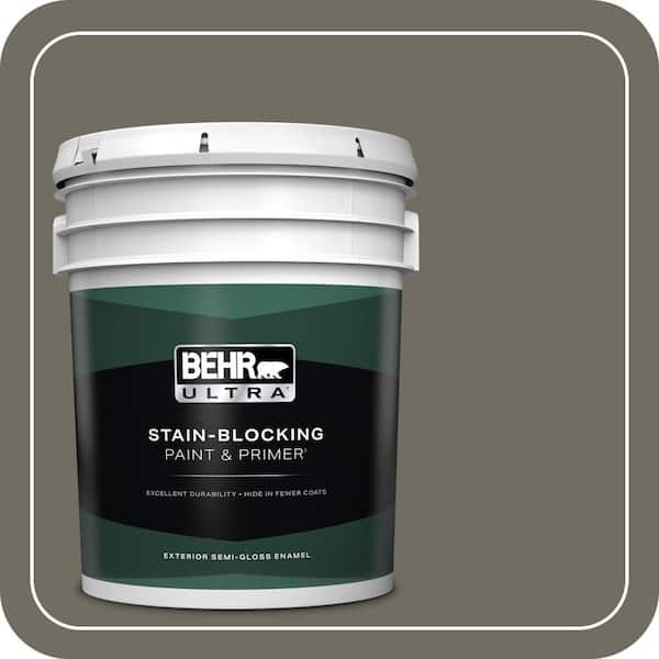 BEHR ULTRA 5 gal. #790D-6 Dusty Mountain Semi-Gloss Enamel Exterior Paint & Primer