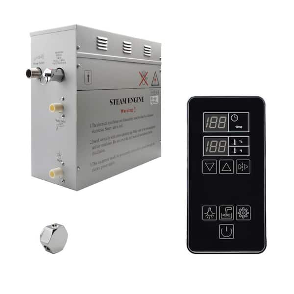 Superior SteamPoint 9kW Steam Bath Generator, Self-Draining with Digital Keypad in Black