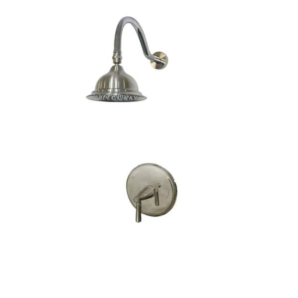 Belle Foret Artistry Pressure Balanced Single-Handle 1-Spray Shower Faucet in Satin Nickel (Valve Included)