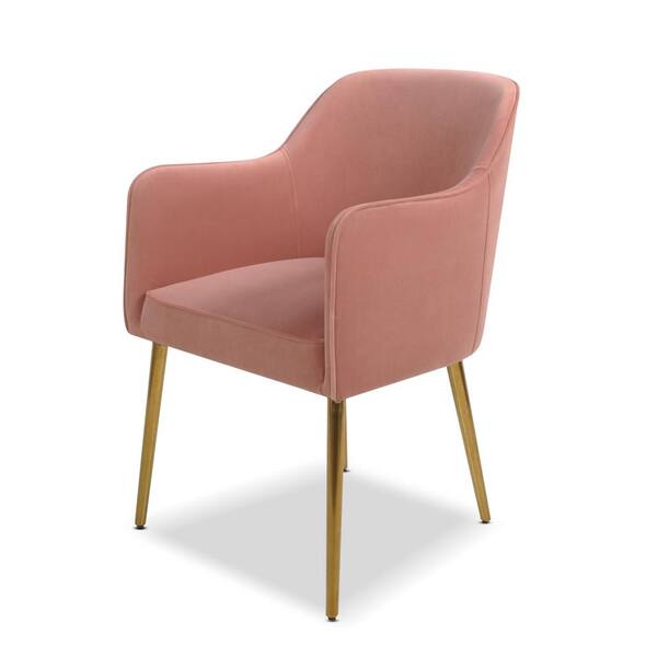 Jennifer Taylor Ivy Blush Pink Mid-Century Modern Accent Desk Chair