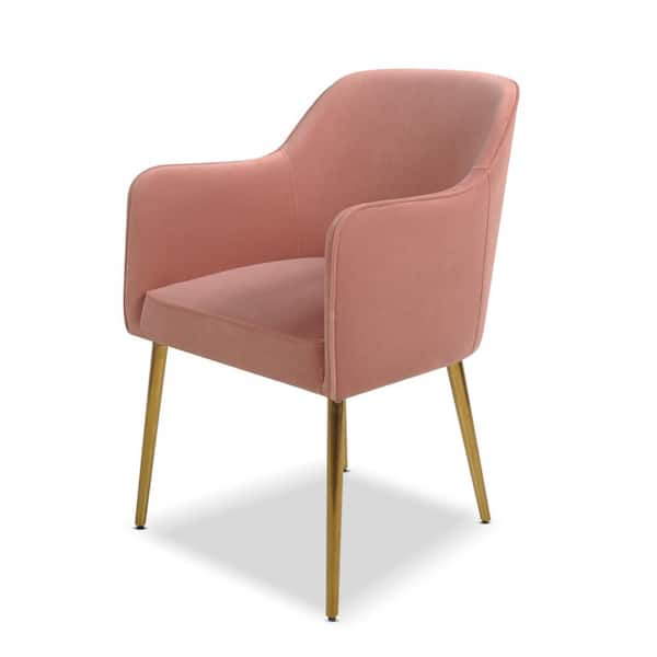 pink mid century desk chair