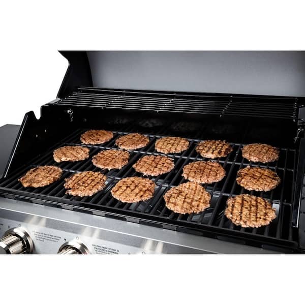 Dyna-Glo 5-Burner Open Cart Propane Gas Grill in Stainless Steel with Side  Burner DGB515SDP-D - The Home Depot