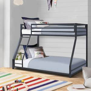 Alouette Black Finish Twin/Full Metal Bunk Bed