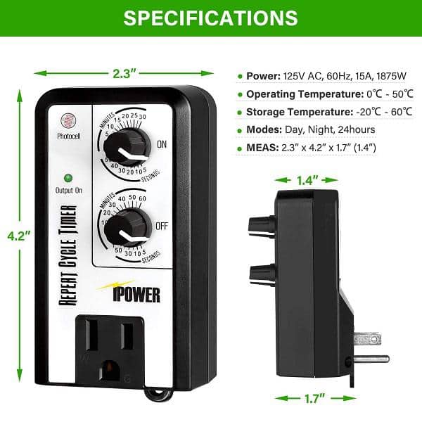 BN-Link Timer Outlet Short Period Repeat Cycle Intermittent