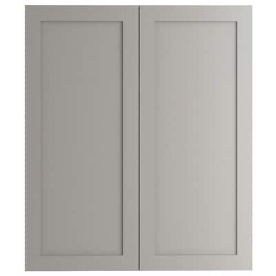 Hampton Bay Edson Shaker Assembled 27x42x12.5 in. Blind Wall Corner ...