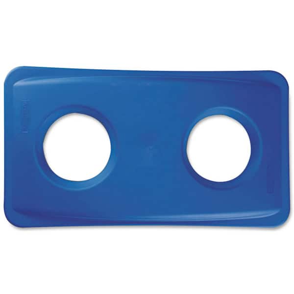 Slim Jim Blue Trash Can Bottle and Can Recycling Lid