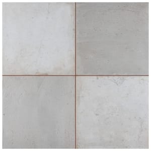 Kings Clay Checker Silver 17-5/8 in. x 17-5/8 in. Ceramic Floor and Wall Tile (10.95 sq. ft./Case)