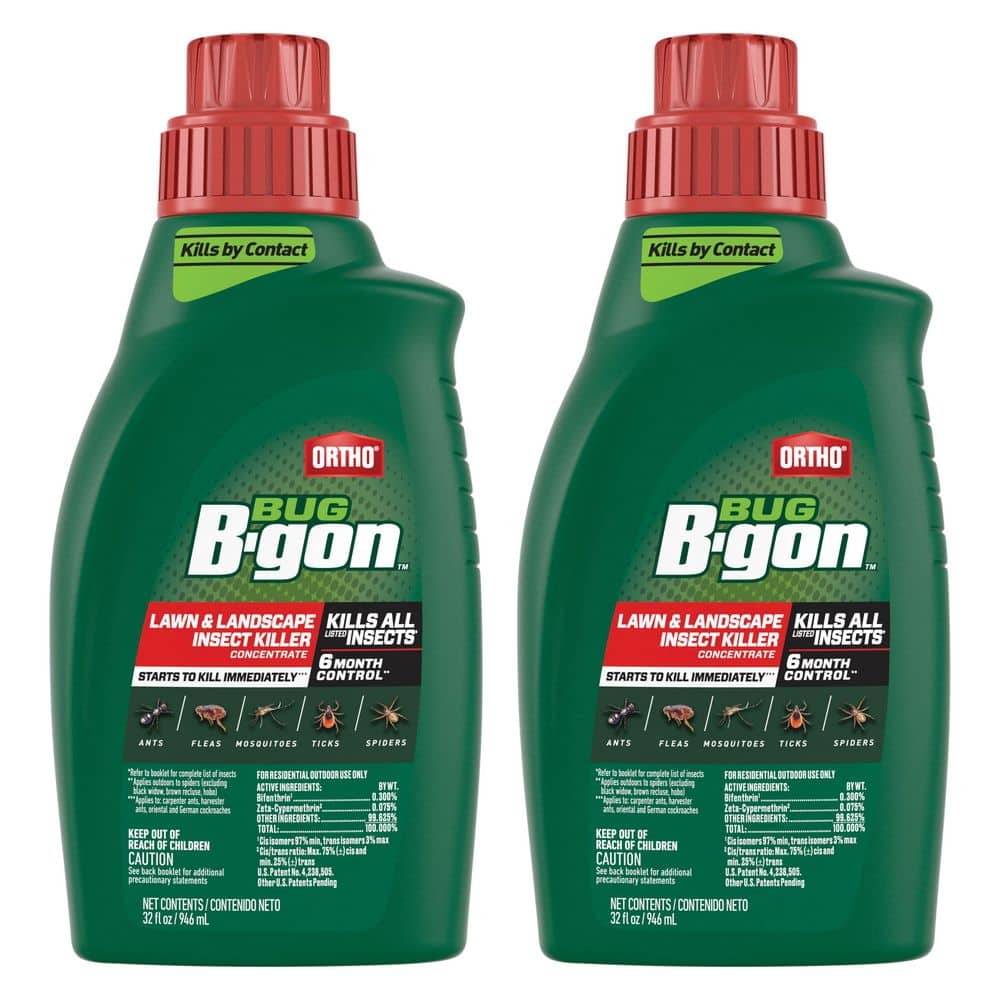 Bug B-gon Lawn and Landscape Insect Killer Concentrate 32 fl. oz. Kills Ants, Fleas, Ticks, Spiders and More (2-Pack) price history on PriceWatchPro