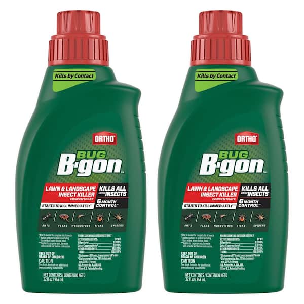 Bug B-gon Lawn and Landscape Insect Killer Concentrate 32 fl. oz. Kills Ants, Fleas, Ticks, Spiders and More (2-Pack)