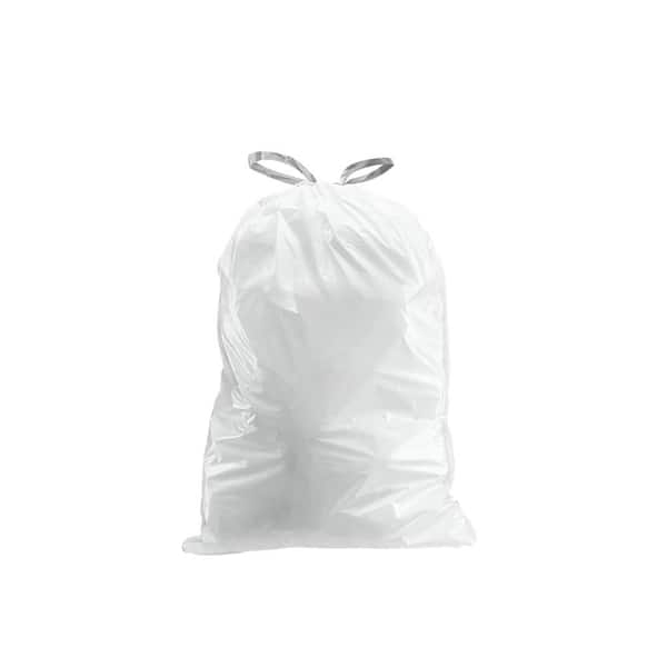 60 Count Code G Custom Fit Drawstring Trash Bags White Details about   30 Liter 8 Gallon 