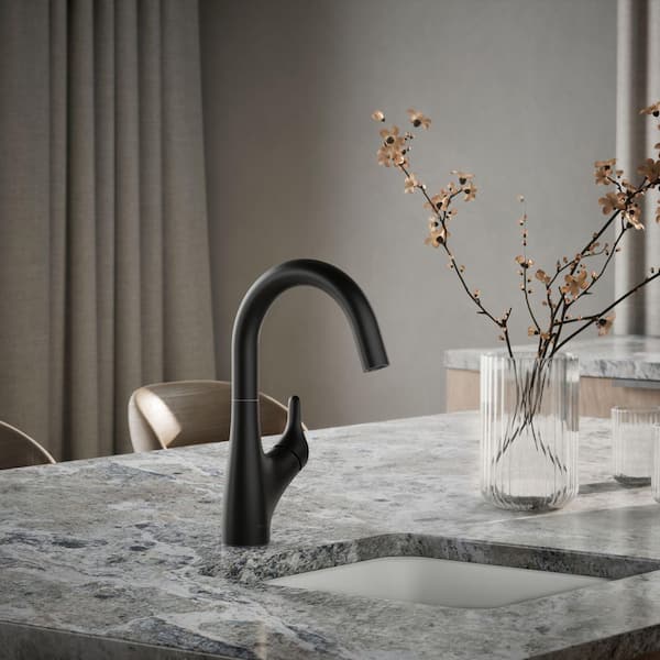 Rival Single-Handle Bar Sink Faucet in Matte Black