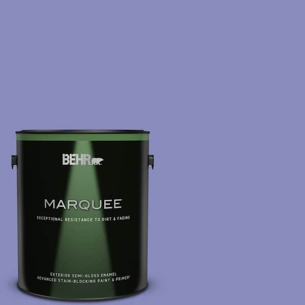 BEHR MARQUEE 1 gal. #620B-5 Pristine Petal Semi-Gloss Enamel Exterior Paint & Primer