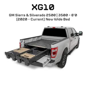 8 ft. Bed Length Pick Up Truck Storage System for GM Sierra or Silverado 2500 and 3500 (2020-current) New wide bed width