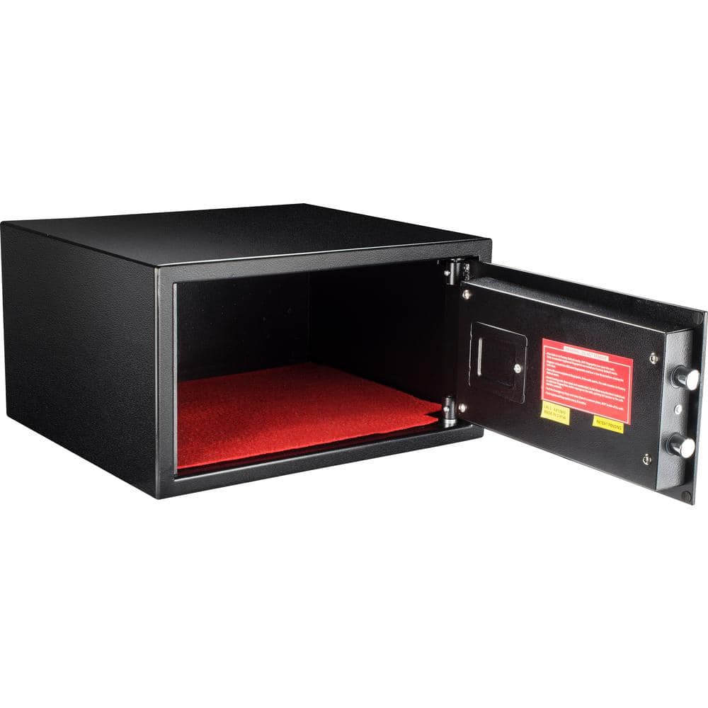 Black Steel Biometric Digital Keypad Safe with Fingerprint Scanner