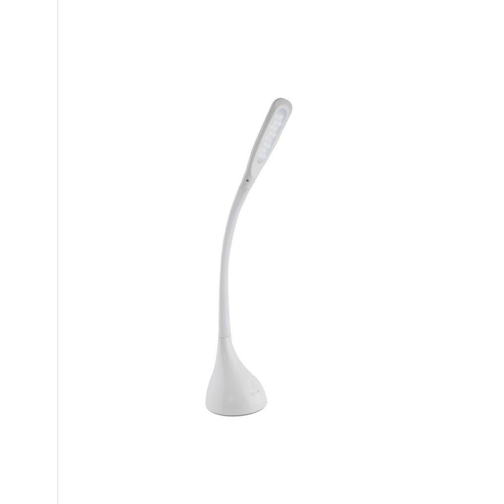 23" White Adjustable LED Desk Lamp with Touch Sensor